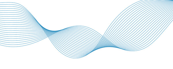Abstract blue wave background.