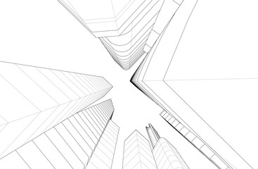 Architecture building. Design background vector illustration