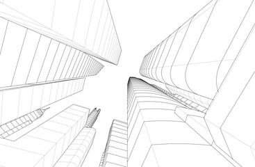 Architecture building. Design background vector illustration