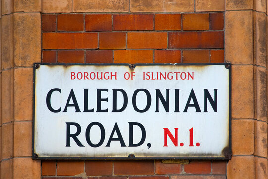 Caledonian Road in London, UK