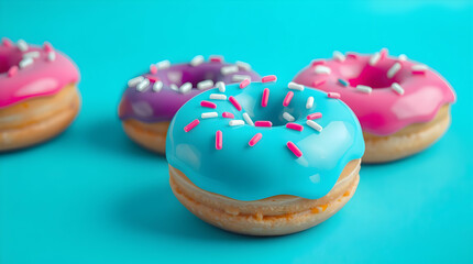 Playful Donuts with Icing