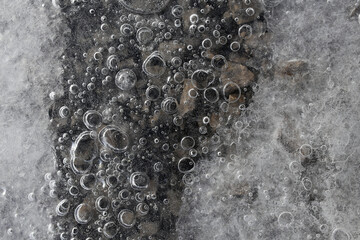 Clear ice water 