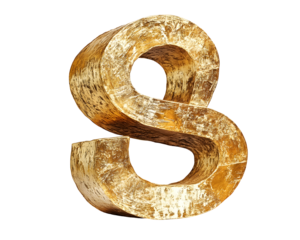 A large gold currency sign symbolizing financial success and stability.