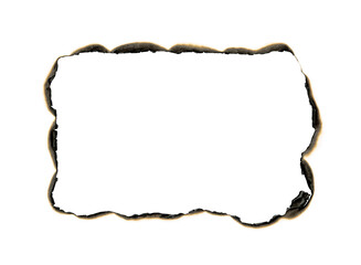 burnt paper isolated on a transparent background, paper burned old grunge abstract background...