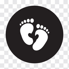 Baby footsteps vector illustration set pairs of colorful foot prints in flat style. White background. Variety colorful Design.