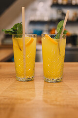 A vibrant collection of coffee, lemonades, ready meals, bistro photography, and desserts. Enjoy gourmet drinks, plated dishes, and sweet treats, perfect for showcasing culinary artistry and café ambia