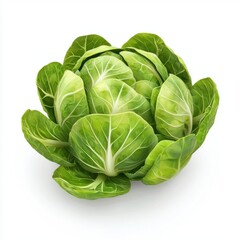 Fototapeta premium Brussels sprouts isolated on white