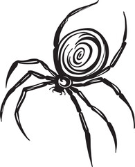 spider on a white background