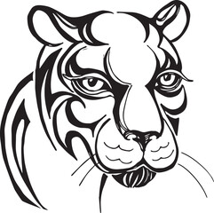 Puma, vector illustration