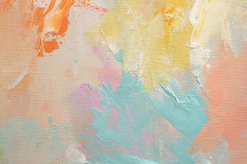 Art hand drawn Oil and Acrylic brush stroke smear blot painting canvas wall. Abstract relief...