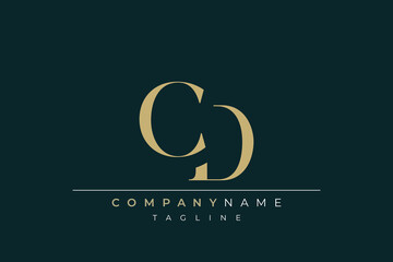 Elegant Monogram with Sophisticated Typography Design Featuring CD with Sophisticated Typography