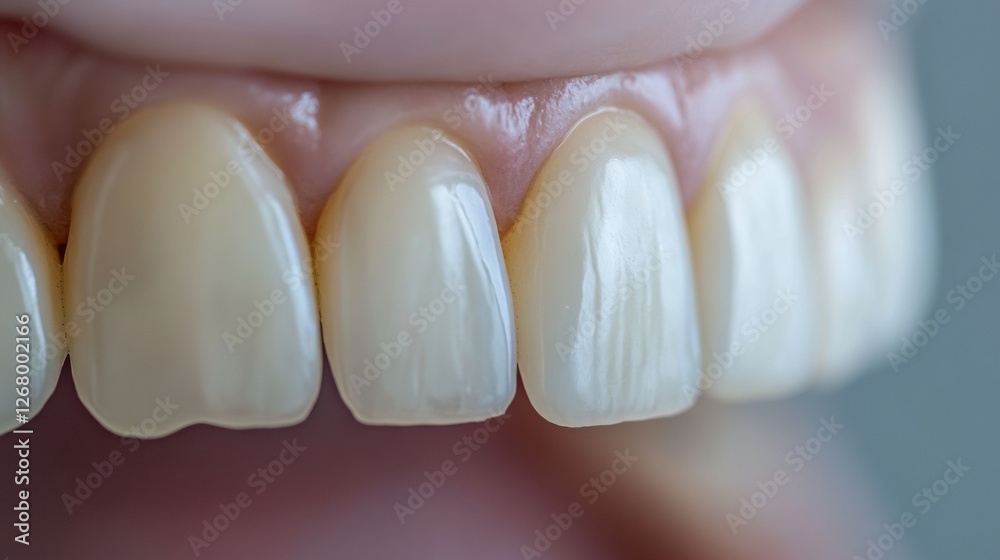Poster before and after teeth whitening treatment showing noticeable results in dental appearance and brigh