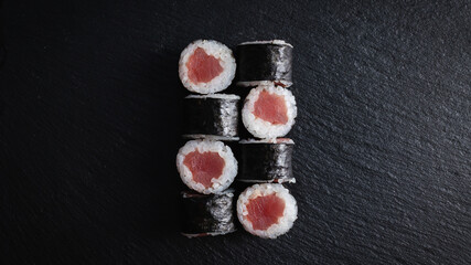 Nice serving of sushi. Asian food. Food photography. Sushi, sashimi, nigiri.