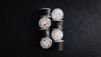 Nice serving of sushi. Asian food. Food photography. Sushi, sashimi, nigiri.