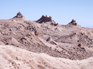 Moon Valley in Chilean Atacama desert