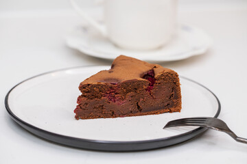 Brownie is a piece of homemade cake