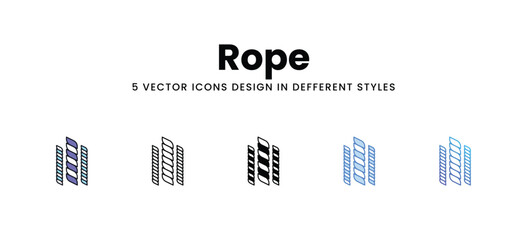 Rope vector icons set stock illustration