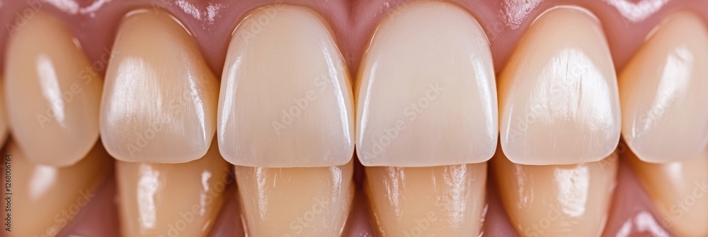 Poster transforming smiles through teeth whitening process showcasing dramatic before and after results for
