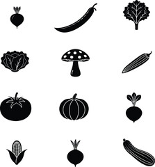 set of vegetables