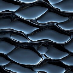Seamless Pattern - Abstract dark liquid, flowing texture