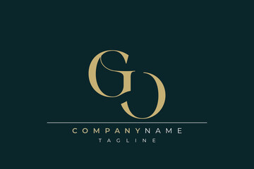 Elegant Monogram with Sophisticated Typography Design Featuring GO with Sophisticated Typography © Mahamud