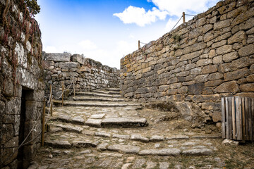 Fototapeta premium the medieval castle of Monterrei (Monterrey), province of Ourense, Galicia, Spain