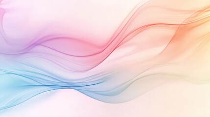 Fototapeta premium Elegant Pastel Waves: A Soft and Serene Abstract Background Design