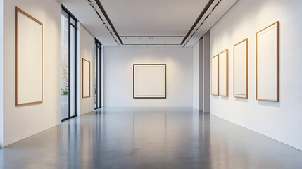 Fototapeta premium Art gallery empty space
