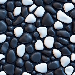 Seamless Pattern - Abstract background of dark and light stones.