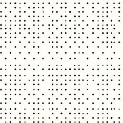 Seamless Pattern - Abstract black dot pattern on white background