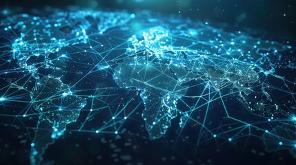 Global business landscape with diverse professionals analyzing data and exchanging insights, focusing on customer connections and HR recruitment