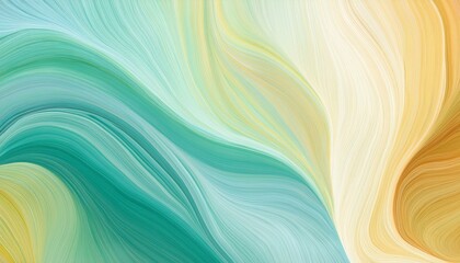 horizontal colorful abstract wave background with light sea green pastel gray and golden rod colors can be used as texture background or wallpaper