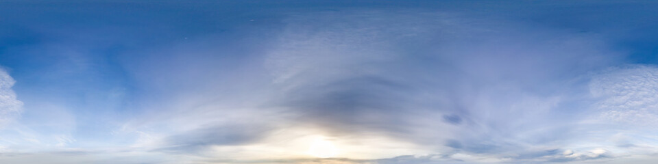 Fototapeta premium Beautiful Panorama of Cloudscape with Horizon in British Columbia, Canada