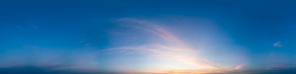 Panoramic View of Serene Sky During a Vibrant Sunset in Canada