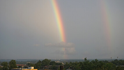 The sighting of a rainbow never fails to bring a smile to people's faces