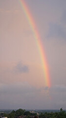 The sighting of a rainbow never fails to bring a smile to people's faces