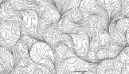 seamless pattern with abstract patterns lines neurographics grey liini on a white background vector illustration