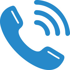 phone call icon communication & alert vector illustration