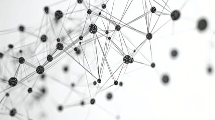 Network connection nodes, abstract background
