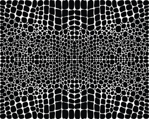Seamless pattern of alligator skin on a white background