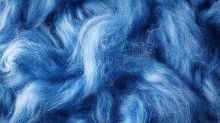 Obraz premium Blue Watercolor Mohair Texture Background with Smooth and Fluffy Wool Fabric for Textiles and Design 
