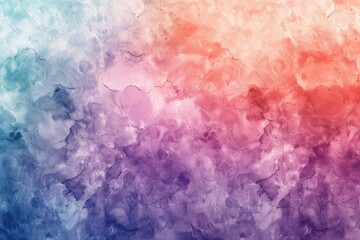 Fototapeta premium Gentle watercolor effect background in pastel pink, blue, and green, evoking a peaceful and artistic feel