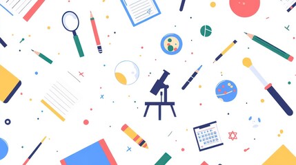Science education supplies background