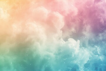 Gentle watercolor effect background in pastel pink, blue, and green, evoking a peaceful and artistic feel