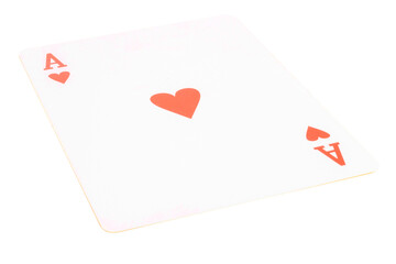 card gambling nine isolated on white background