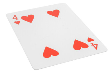 card gambling nine isolated on white background