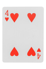 card gambling nine isolated on white background