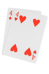 card gambling nine isolated on white background