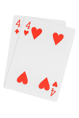 card gambling nine isolated on white background