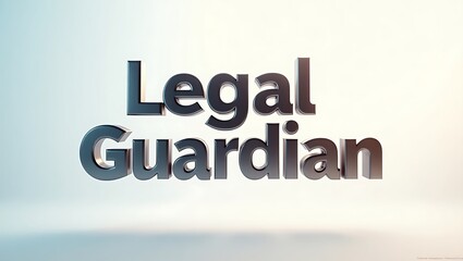 Legal Guardian typography reflecting trust and support in a modern design